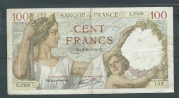 FRANCE Billet  100 FRANCS, SULLY, - GJ.5=10=1939. GJ.  /  X.2169 152- Laura 5622 - 100 F 1939-1942 ''Sully''