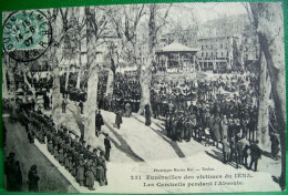 Cpa EXPLOSION DU CUIRASSE IENA Toulon  Funérailles LES CERCUEILS PENDANT L'ABSOUTE 1907  MARINE FRANCAISE  MARIUS BAR - Funerali