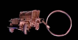 Porte Clefs, Clés, Métal, Automobile, Jeep, Garage Yves Truffandier, 16, Ruelle , Frais Fr 2.35 E - Porte-clefs