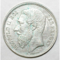 BELGIQUE - KM 30 - 2 FRANCS 1867 - LÉOPOLD II - LÉGENDE FRANÇAISE - AVEC CROIX - SUP - 2 Francs