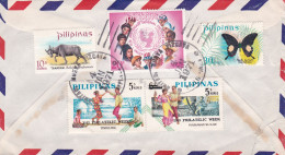 PHILIPPINES--1971--Lettre De MUEVA VISCAYA Pour BRUXELLES (Belgique)--timbres (animal, Papillon,philatelic Week)..cachet - Philippinen