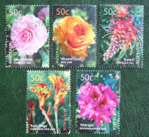 Blooms Cultivars Flowers Rose Fleur 2003 Mi 2214-2218 Used Gebruikt Oblitere Australia Australien Australie - Used Stamps