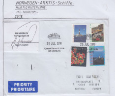 Norway Hurtigruten MS Nordlyss  Cover (HI179) - Barcos Polares Y Rompehielos