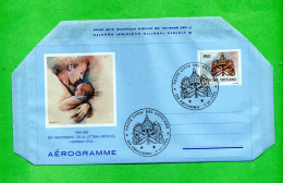 VATICANO °- Aerogramma. 1993. HUMANAE VITAE.  1° Giorno - Entiers Postaux