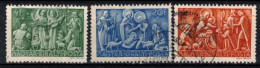 Hongrie 1943 Mi 742-4 (Yv 646-8), Obliteré, - Used Stamps