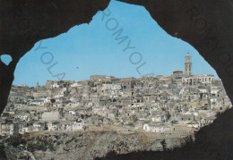 CARTOLINA  B19 MATERA,BASILICATA-PANORAMA-STORIA,MEMORIA,CULTURA,RELIGIONE,IMPERO ROMANO,BELLA ITALIA,VIAGGIATA 1966 - Matera