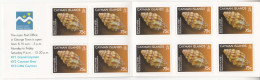 2010 Cayman Islands 75c Beautiful Mitre Shell Marine Life Complete Booklet Of 10 MNH - Kaimaninseln