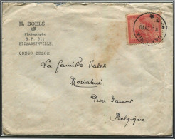 Congo Sakania Oblit. Keach 5C1-Dmyt Sur C.O.B. 128 Sur Lettre Vers Morialmé Le 08/03/1929 - Brieven En Documenten