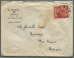 Congo Sakania Oblit. Keach 5C1-Dmyt Sur C.O.B. 128 Sur Lettre Vers Morialmé Le 08/03/1929 - Storia Postale