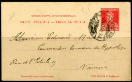 1923 Carte Postale 5c From Buenos Aires  To Namur Belgium - Enteros Postales