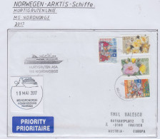 Norway Hurtigruten MS Nordnorge Cover (HI185) - Navires & Brise-glace