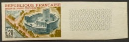 FRANCE / YT 1402 Non Dentelé / ARCHITECTURE - MAISON DE LA RADIO / NEUF ** / MNH - 1961-1970