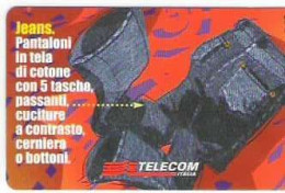 TELECOM - DO YOU SPEAK JEANS?  - USATA- LIRE 5000 - GOLDEN  1429 - Pubbliche Figurate Ordinarie