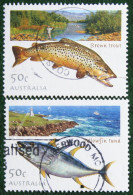 Fish Vis Fishing Poisson 2003 Mi 2211-2212 Used Gebruikt Oblitere Australia Australien Australie - Usati