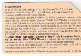 TELECOM - CHIAMA E VINCI - USATA - LIRE 5000 - GOLDEN  1436 - Public Practical Advertising