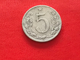 Münze Münzen Umlaufmünze Tschechoslowakei 5 Heller 1953 - Czechoslovakia