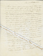 JUDAICA 1838 NEGOCE COMMERCE FINANCE RARE LETTRE FAMILIALE Entre  Raba Fils Ainé  Paris & Elisee Raba Bordeaux V.HIST. - 1800 – 1899