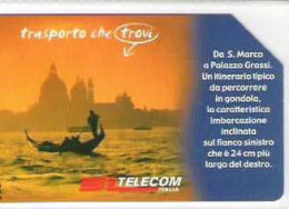 TELECOM - TRASPORTO CHE TROVI - USATA - LIRE 5000 - GOLDEN  1446 - Pubbliche Figurate Ordinarie