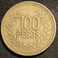 COLOMBIE - COLOMBIA - 100  PESOS 1995 - KM 285.2 - ( Chiffres De 6 Mm De Haut ) - Colombia