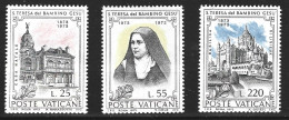 VATICAN. N°555-7 De 1973. Saint Thérèse De Lisieux. - Cristianismo