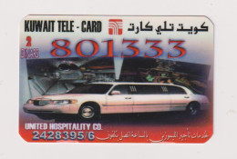 KUWAIT  - Motor Car Stretch Limo Remote Phonecard - Koeweit