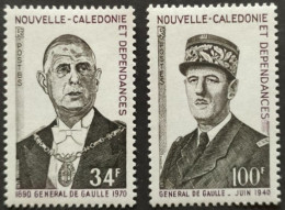 NOUVELLE-CALEDONIE / YT 377 - 378 / CELEBRITE - GENERAL CHARLES DE GAULLE / NEUFS ** / MNH - Nuevos