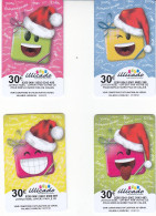 LOT De 4 Cartes Cadeaux Tres Bon état - Cadeaubonnen En Spaarkaarten