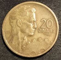 YOUGOSLAVIE - YUGOSLAVIA - 20 DINARA 1955 - KM 34 - Yugoslavia