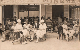 Le Crotoy - Carte Photo - Grand Café Du Port DELOSO - Cinéma - Bar Buvette - 1922 - Le Crotoy