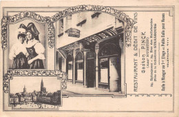 67-STRABOURG- RESTAURANT ET DEBIT DE VINS - GASTON PINCK 24 SPIESGASSE ET 24 RUE DES HALLEBARDES - Strasbourg