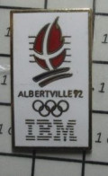 715A  Pin's Pins / Beau Et Rare / INFORMATIQUE / IBM JEUX OLYMPIQUES ALBERTVILLE 92 - Informática