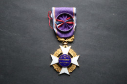 Ordre Médaille France   Académie Du Dévouement National Officier  émaillé - Francia