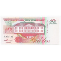 SURINAME - PICK 137 A - 10 GULDEN - 09.07.1991 - NEUF - Suriname