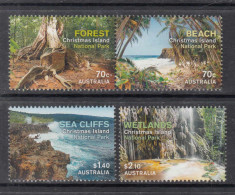 2014 Christmas Island National Park Trees Complete Set Of 4 MNH - Christmaseiland