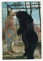 ANIMAUX - 72 - LA FLÈCHE - ZOO DU TERTRE ROUGE - BOUILLAULT ET "YÉTI" SON GRAND OURS DE L'HIMALAYA - Bears