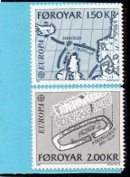 1982 FÄRÖER Mi N° 70/71 : ** - MNH - NEUF - POSTFRISCH - POSTFRIS - 1982