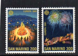 1981 SAN MARINO Mi N° 1225/1226 : ** - MNH - NEUF - POSTFRISCH - POSTFRIS - 1981