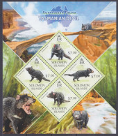 2013 Solomon Islands  1967-1970/B180 Fauna - Tasmanian Devil 12,00 € - Murciélagos