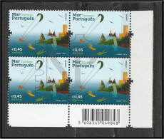 Portugal 2015 Mar Português Sea Mer Navigation Corner Sheet Code Código Barras Canto De Folha Turism Turismo Tourism - Feuilles Complètes Et Multiples