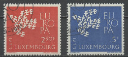 Europa CEPT 1961 Luxembourg - Luxemburg Y&T N°601 à 602 - Michel N°647 à 648 (o) - 1961