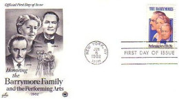 USA The Barrymores Actors FDC ( A60 840) - Theatre