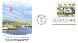 USA Louisiana Fresh Water Eau Douce World Expo 1984 FDC ( A60 570) - 1971-1980