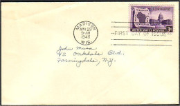 USA Wisconsin 1948 FDC ( A60 429) - 1941-1950