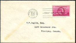 USA Florida 1945 FDC ( A60 363) - 1941-1950