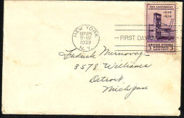 USA Press Colonial America 1939 FDC ( A60 296) - 1851-1940