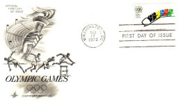 USA Bobsleigh Sapporo 1972 FDC ( A60 125) - Invierno