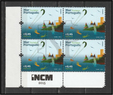 Portugal 2015 Mar Português Sea Mer Navigation Corner Sheet INCM Canto De Folha Turismo Imprensa Nacional Casa Da Moeda - Full Sheets & Multiples