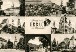 72940383 Erbach Odenwald Graf-Franz-Denkmal Schloss Kirche Rathaus Erbach - Erbach