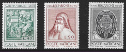 VATICAN. N°549-51 De 1972. Cardinal Bessarione. - Cristianismo