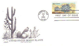 USA Cactus Agave FDC ( A61 894) - Cactussen